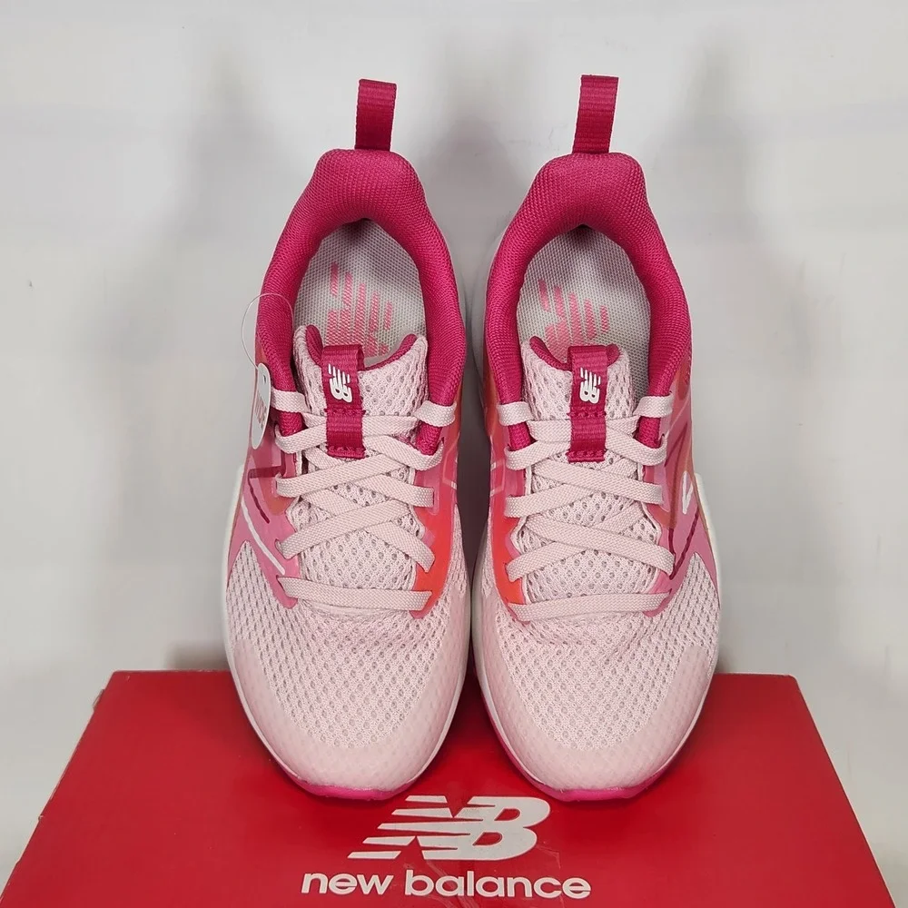 New Balance Rave Run v2 Sneakers Kids Size 11 WIDE Pink Pink Athletic Shoes